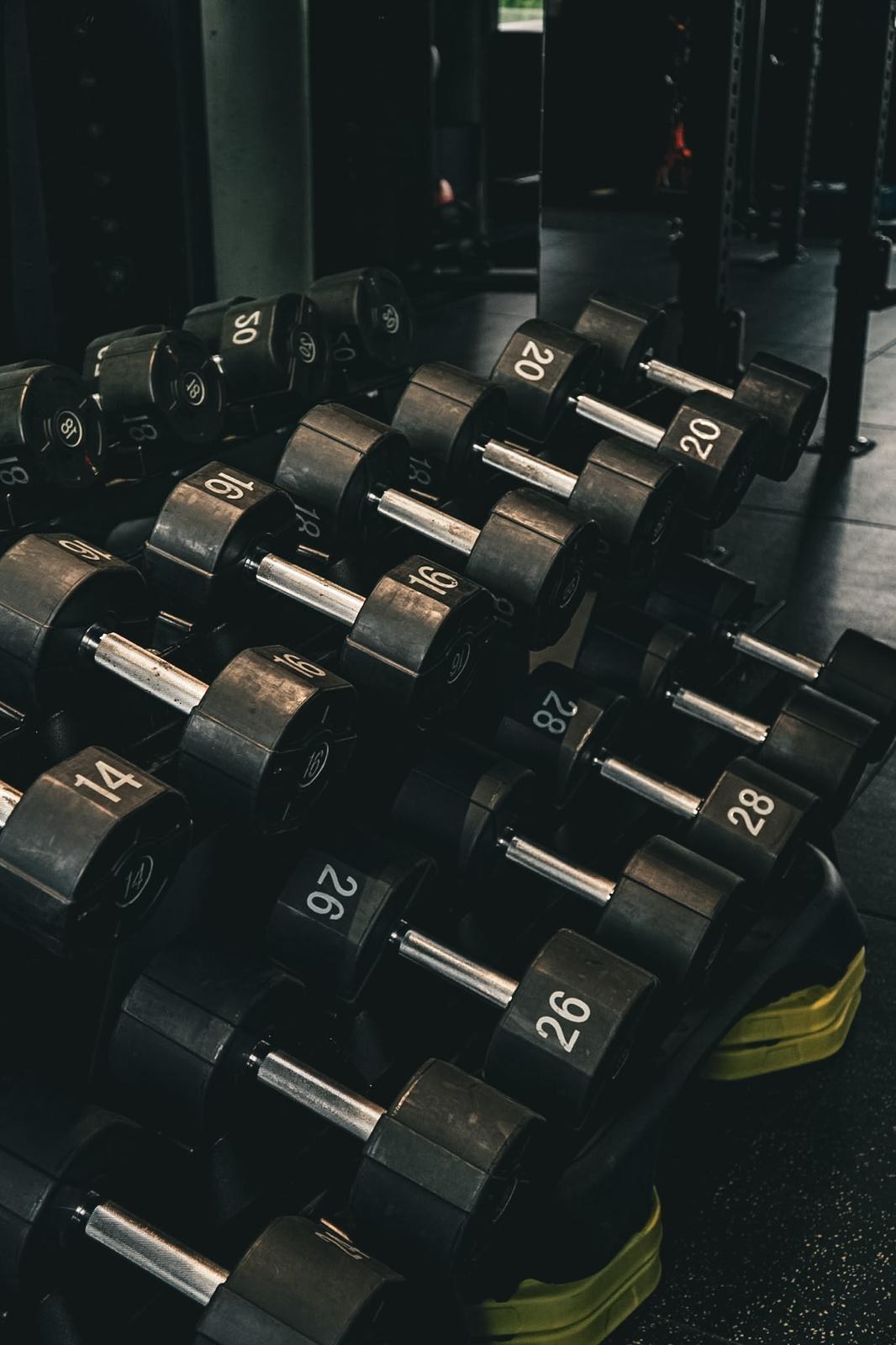 Dumbbells in verschillende gewichten